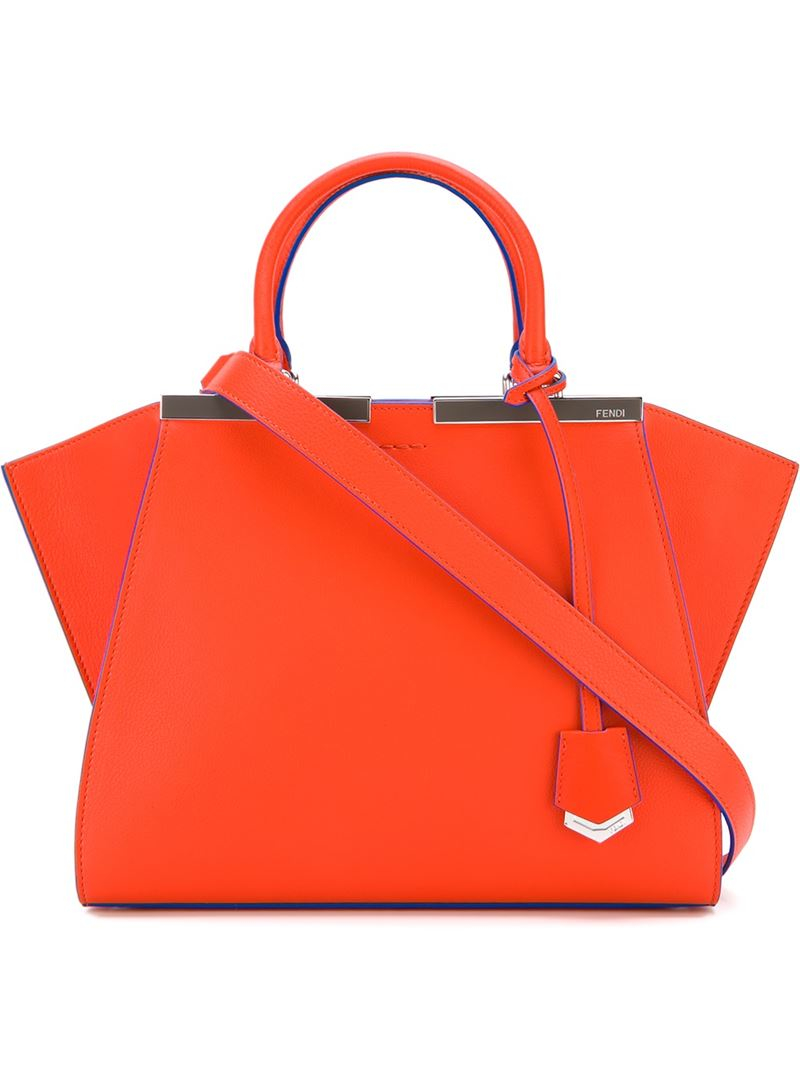 fendi red tote bolsa