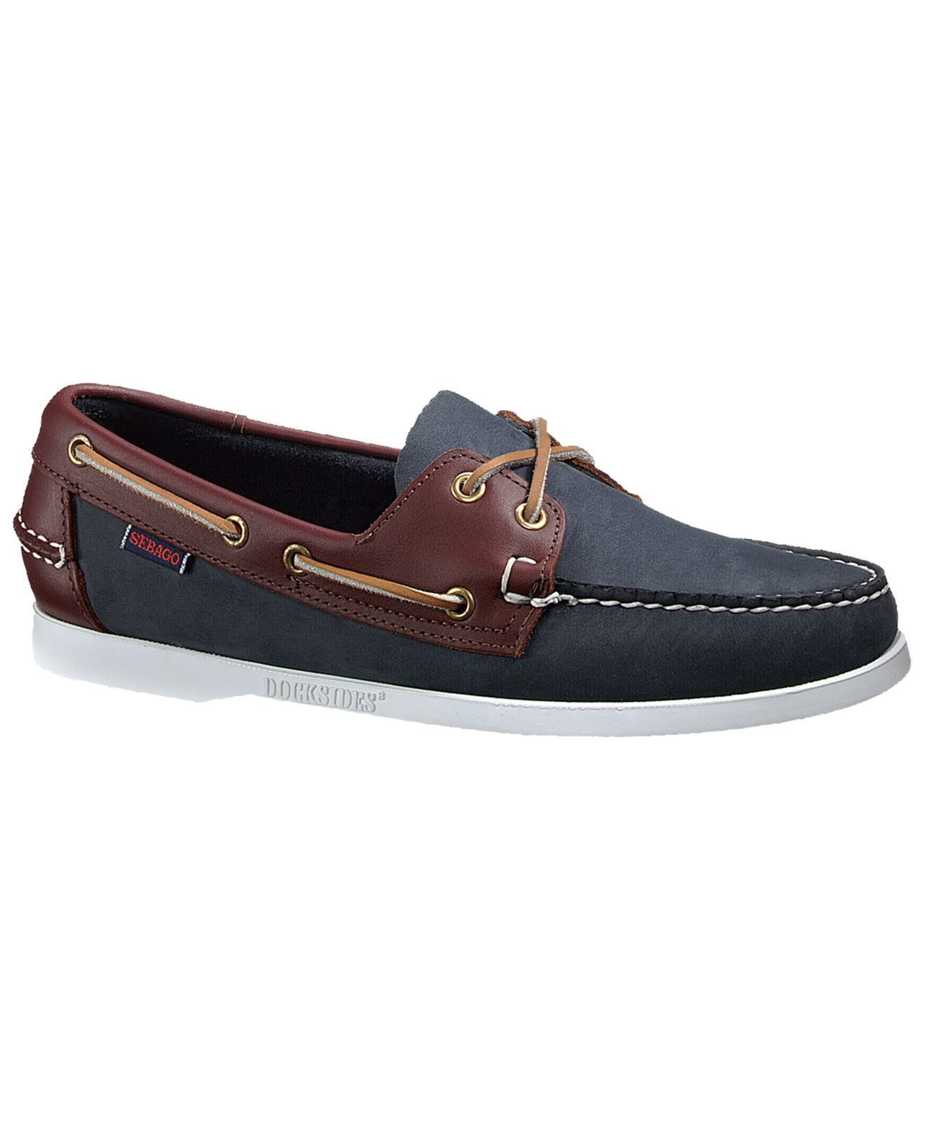 Sebago Spinnaker Twotone Boat Shoes in Blue/Brown (Blue) for Men - Lyst