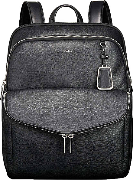 Tumi Harlow Coated Canvas Backpack - For Women in Black | Lyst