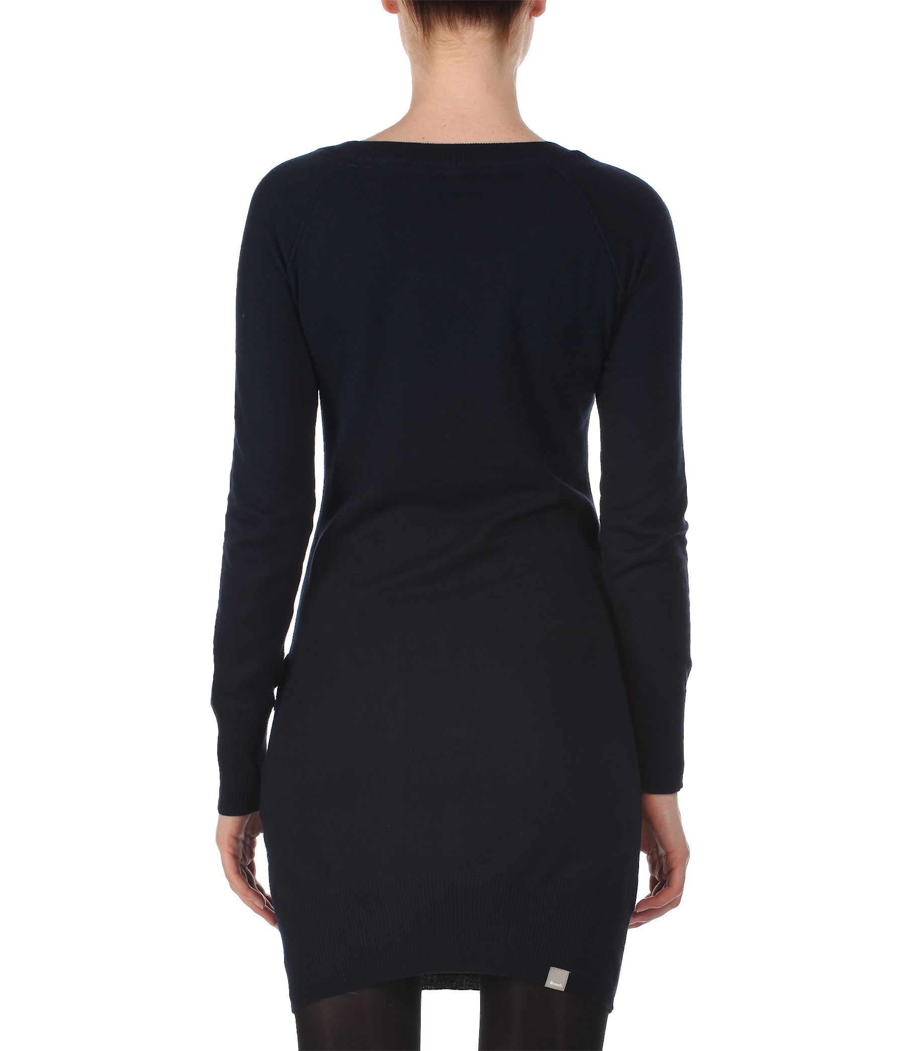 Bench Cotton Holdfive Knitted Jumper Dress In Navy Blue Lyst
