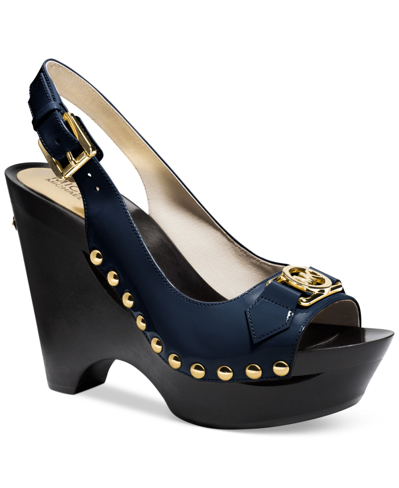 michael kors navy blue pumps