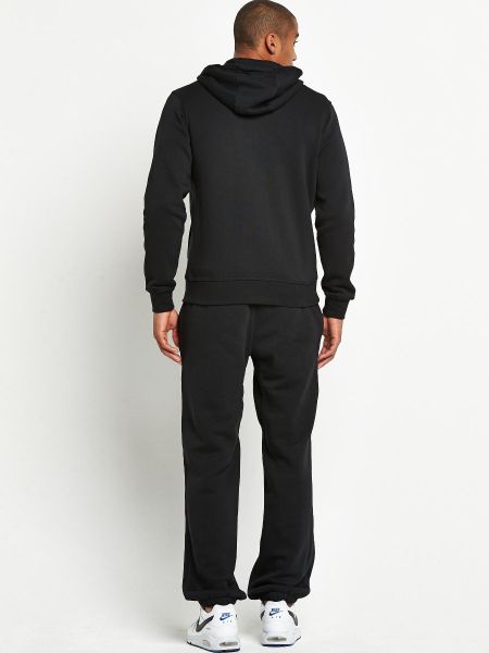 black nike fleece tracksuit bottoms