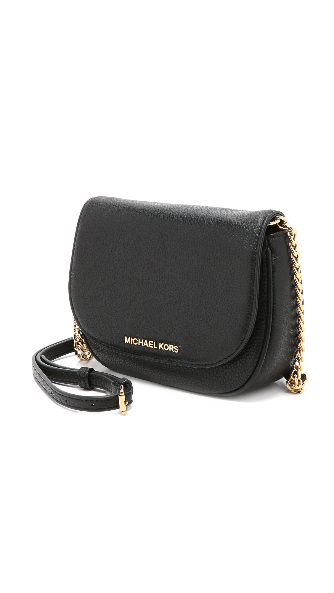 MICHAEL Michael Kors Bedford Small Cross Body Bag - Black | Lyst