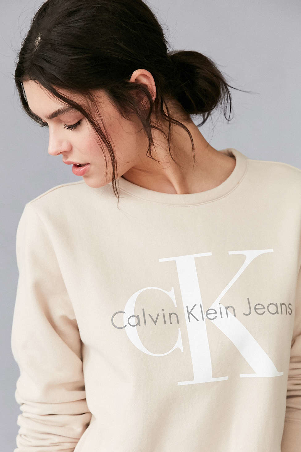 calvin klein sweatshirt beige