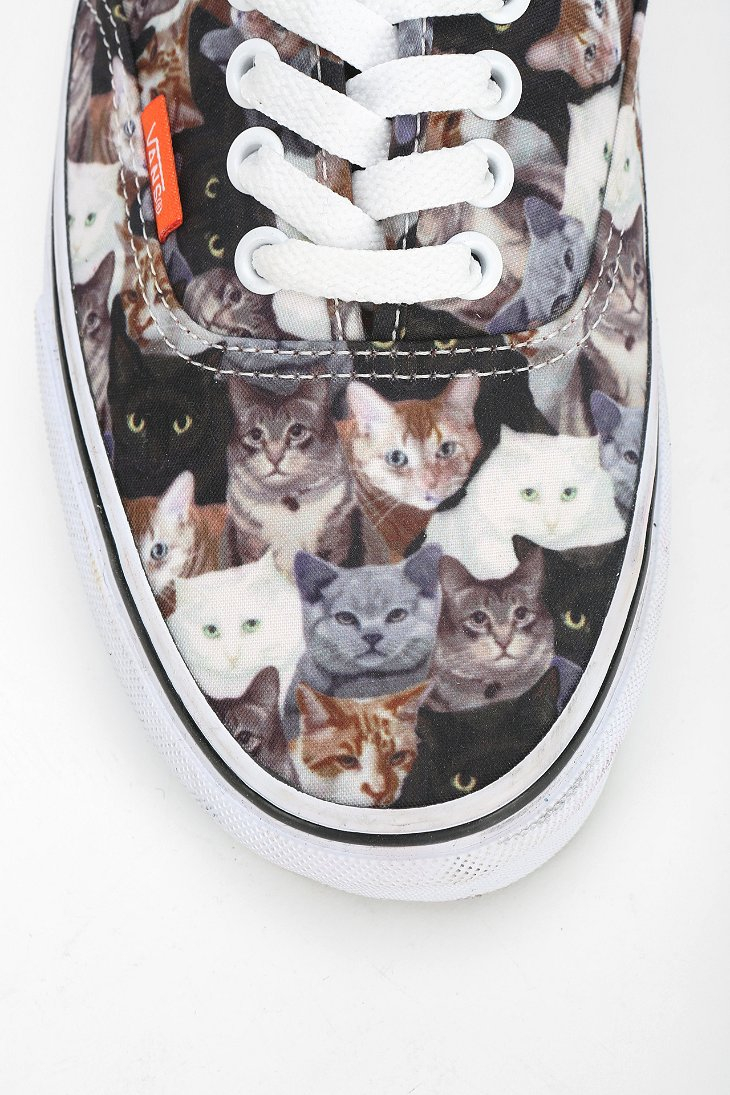 Vans X Aspca Authentic Cat Print Womens Lowtop Sneaker - Lyst