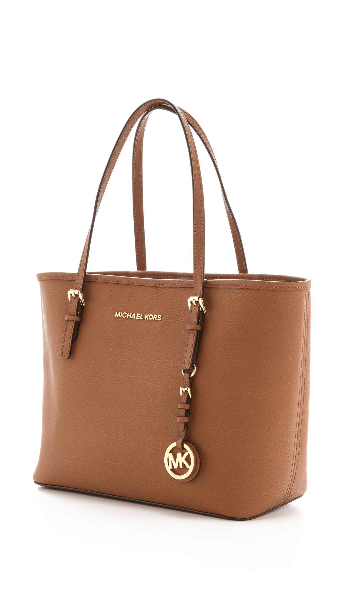 MICHAEL Michael Kors Small Jet Set Travel Tote - Luggage in Brown | Lyst