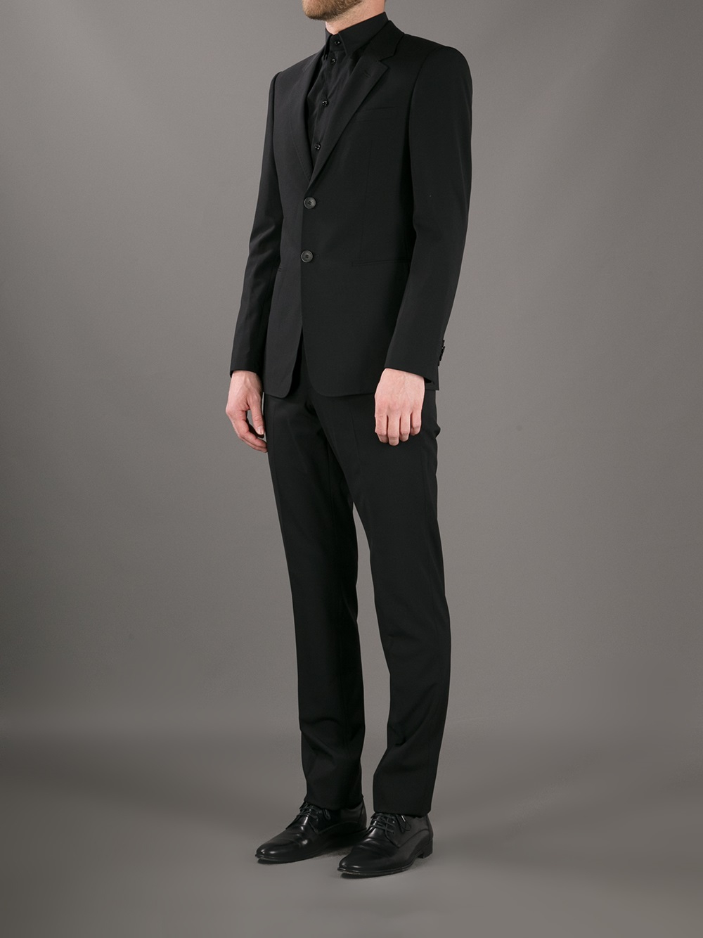 armani black suit