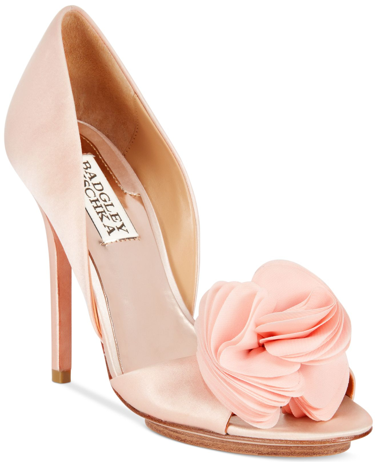 Badgley Mischka Blossom Evening Pumps in Pink - Lyst