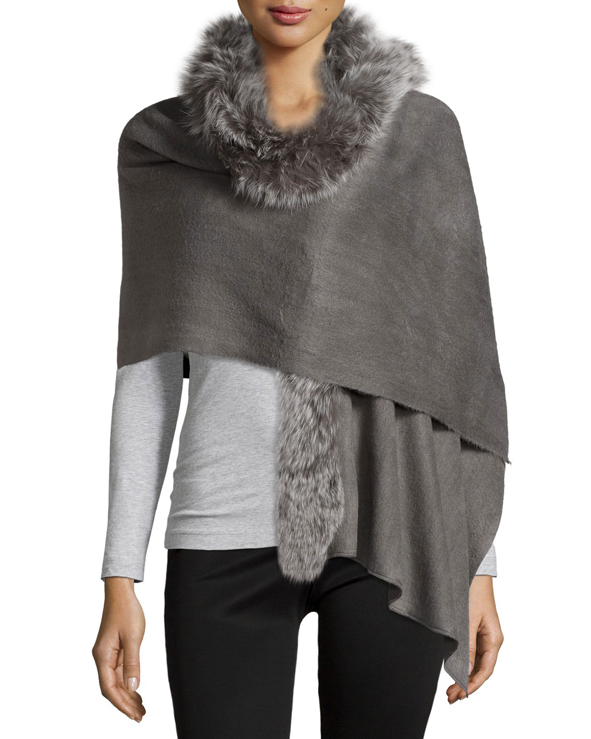 fur trim wrap