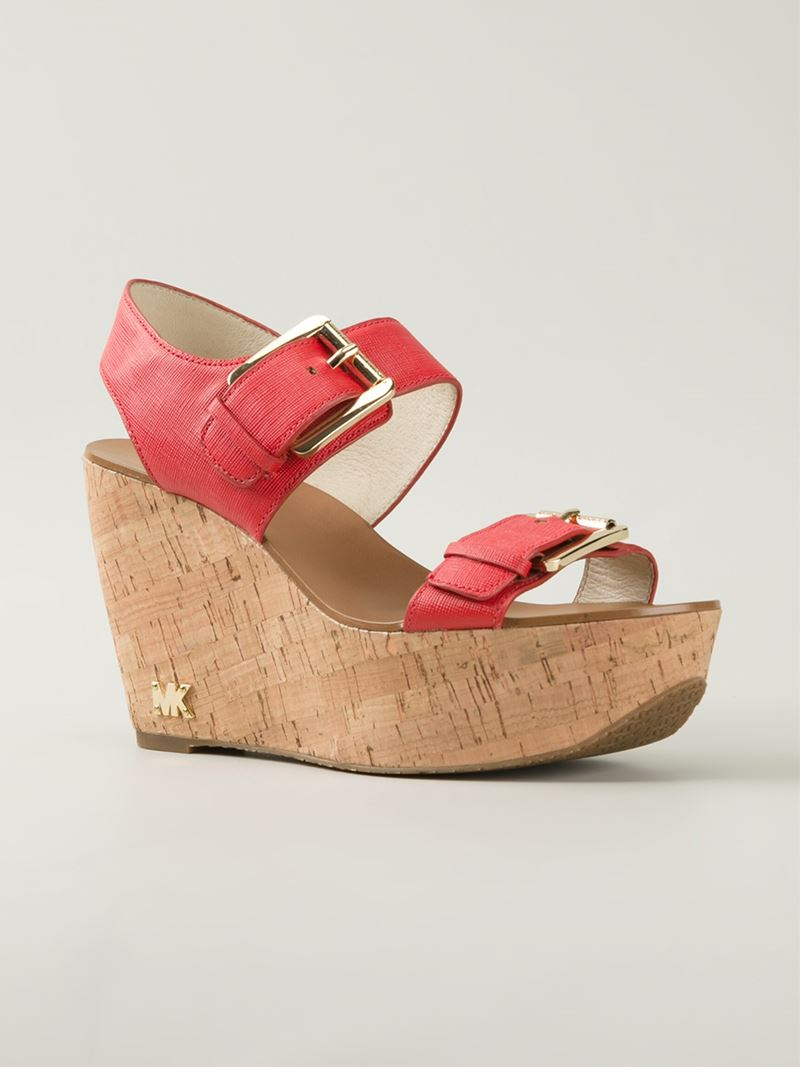 michael kors warren wedge sandals