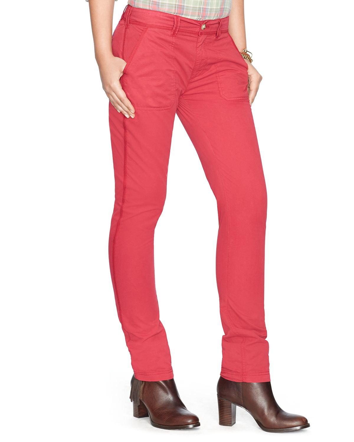 red chino pants