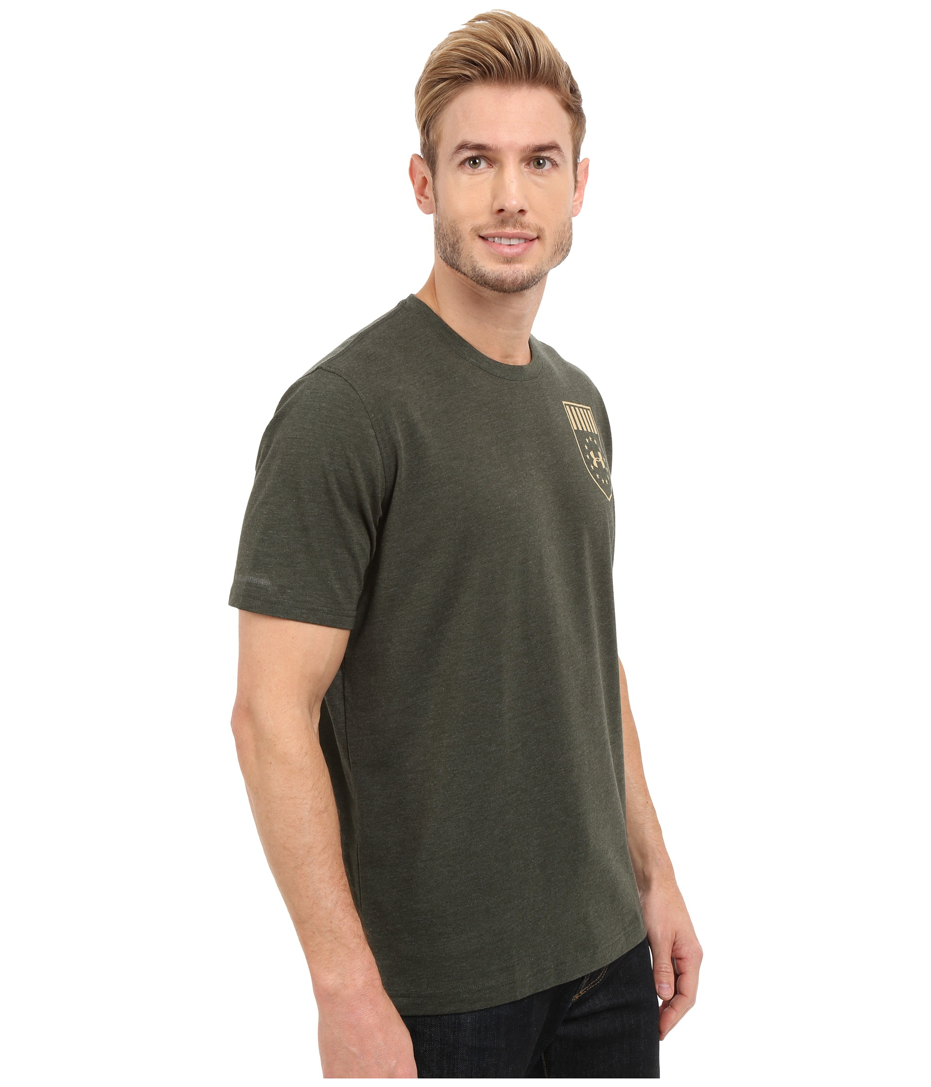 Under Armour Ua Freedom Eagle Short Sleeve Tee in Green for Men