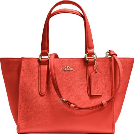 Coach Mini Crosby Carryall Bag in Red Coach Mini Crosby Carryall Bag in Red