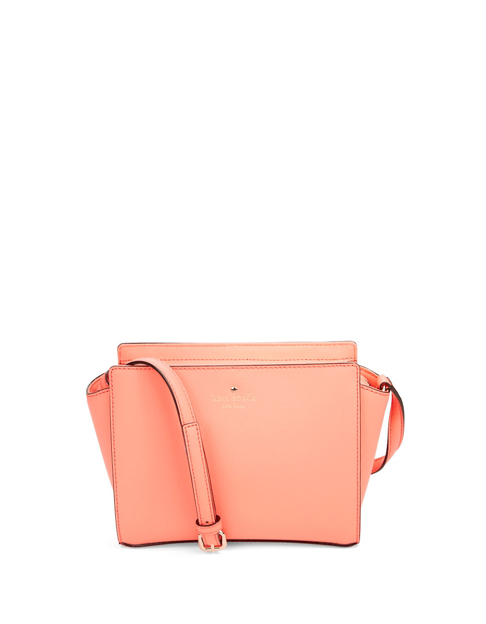 Kate Spade Hayden Leather Crossbody Bag in Pink (Guava) Kate Spade Hayden Leather Crossbody Bag in Pink (Guava)