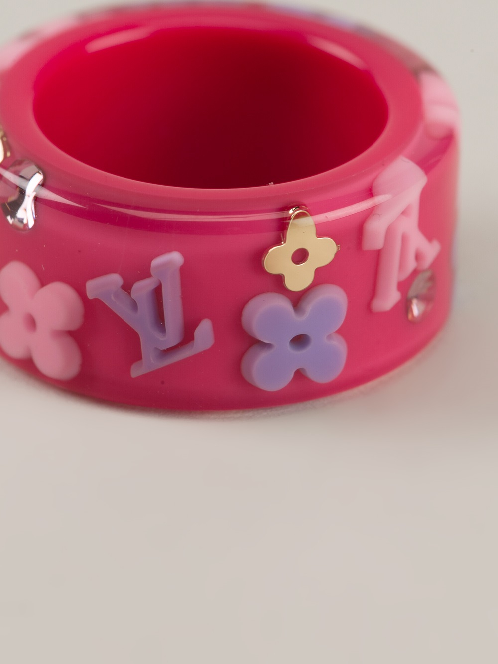 Inclusion ceramic ring Louis Vuitton Pink size 6 ¾ US in Ceramic - 28633283
