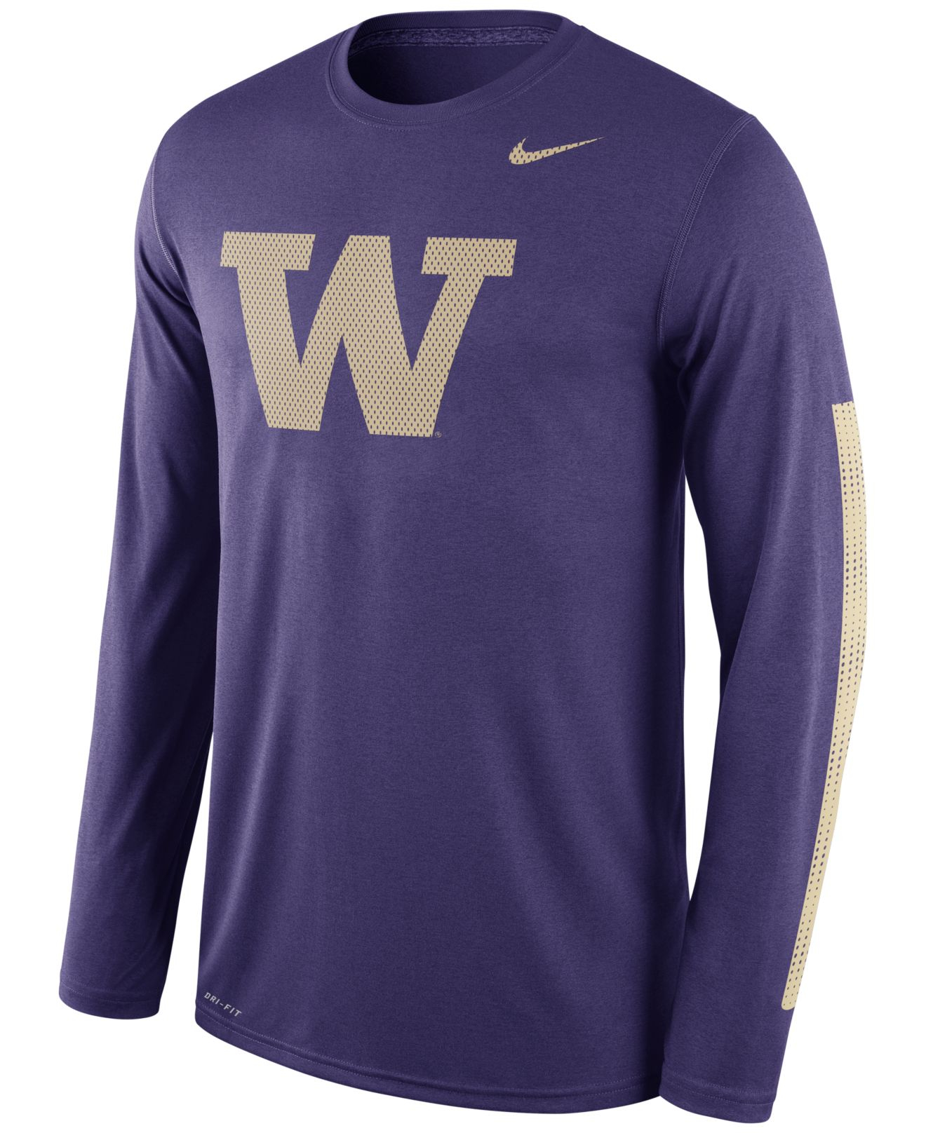Nike Men's Long-sleeve Washington Huskies Legend Dna T-shirt in Purple for Men - Lyst