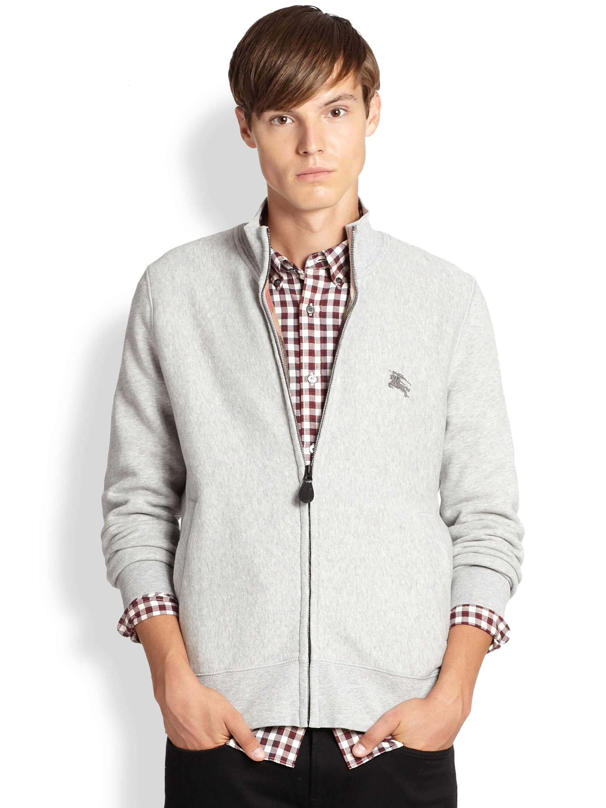 burberry zip sweater