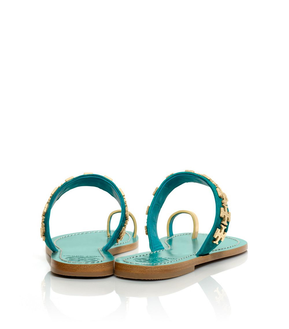 tory burch green flats