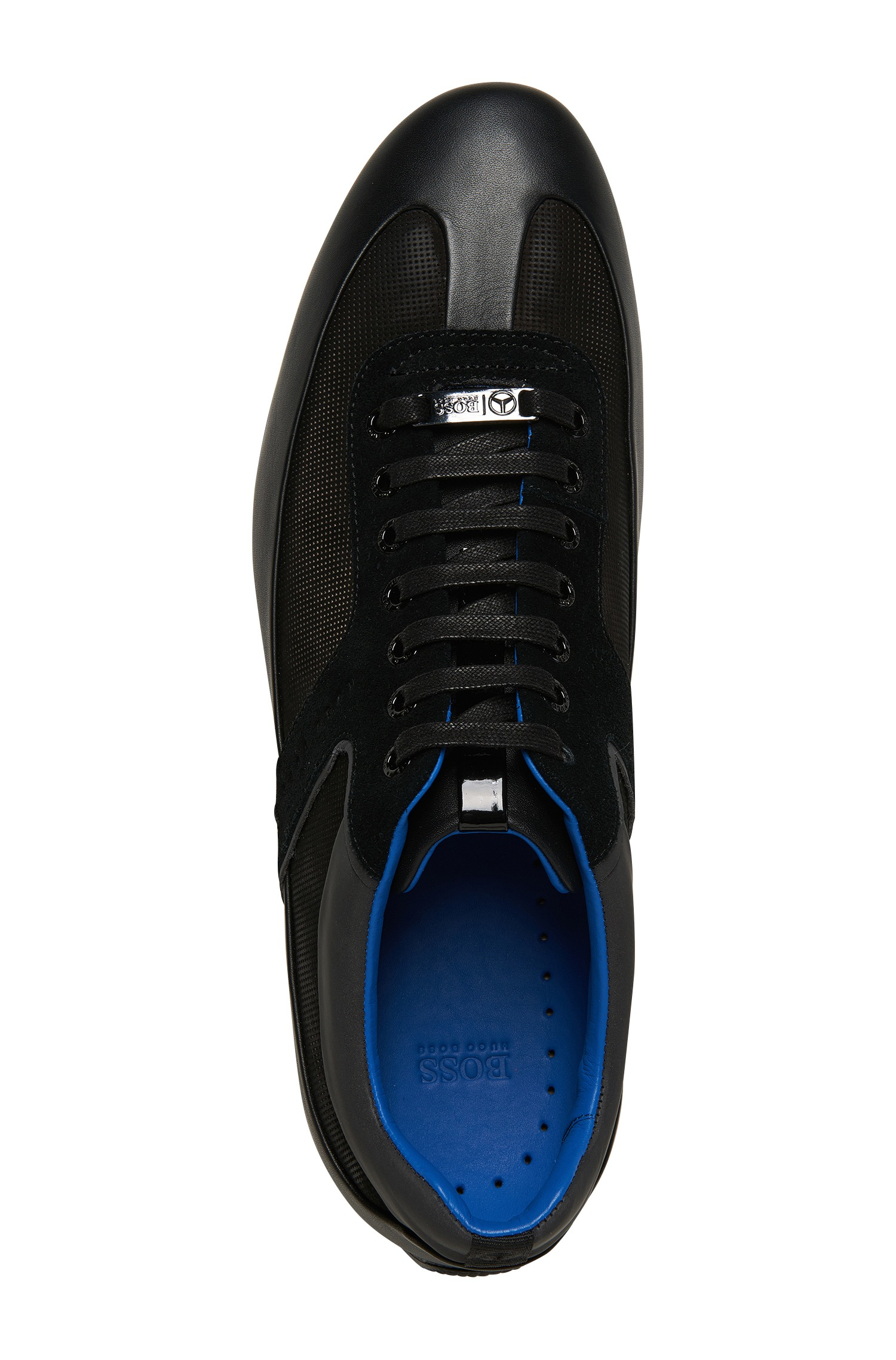 Boss By Hugo Boss Sneakers With Leather Trim Merceso From The Mercedes Benz Collection In Black For Men Lyst