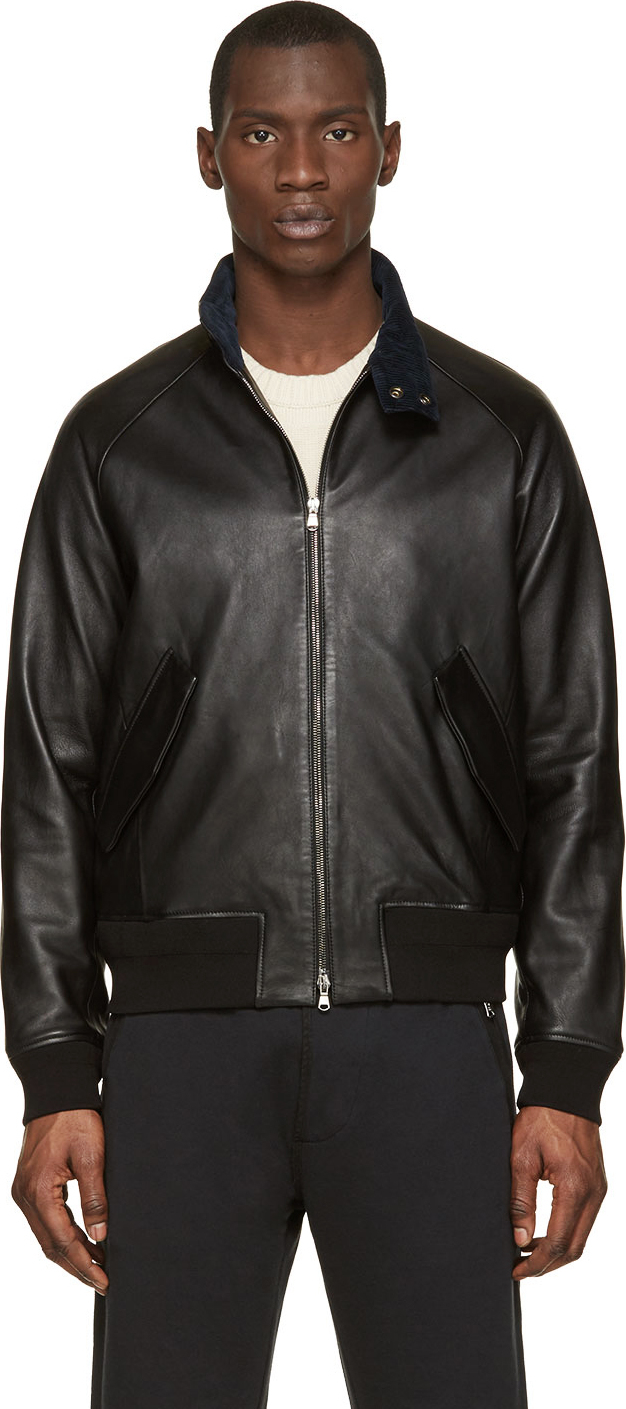 acne studios black bomber jacket
