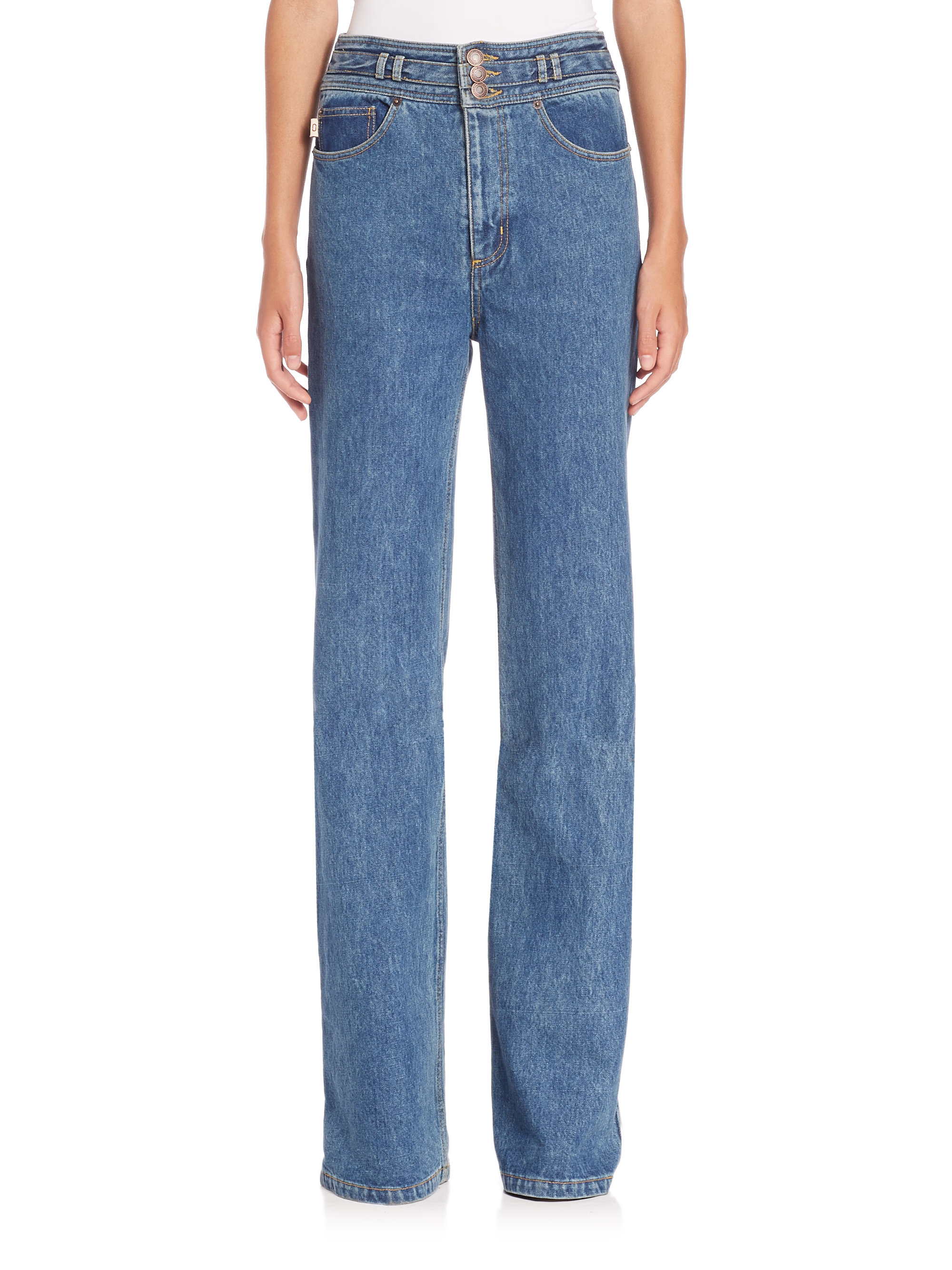 Marc Jacobs Star High-rise Wide-leg Jeans in Blue | Lyst