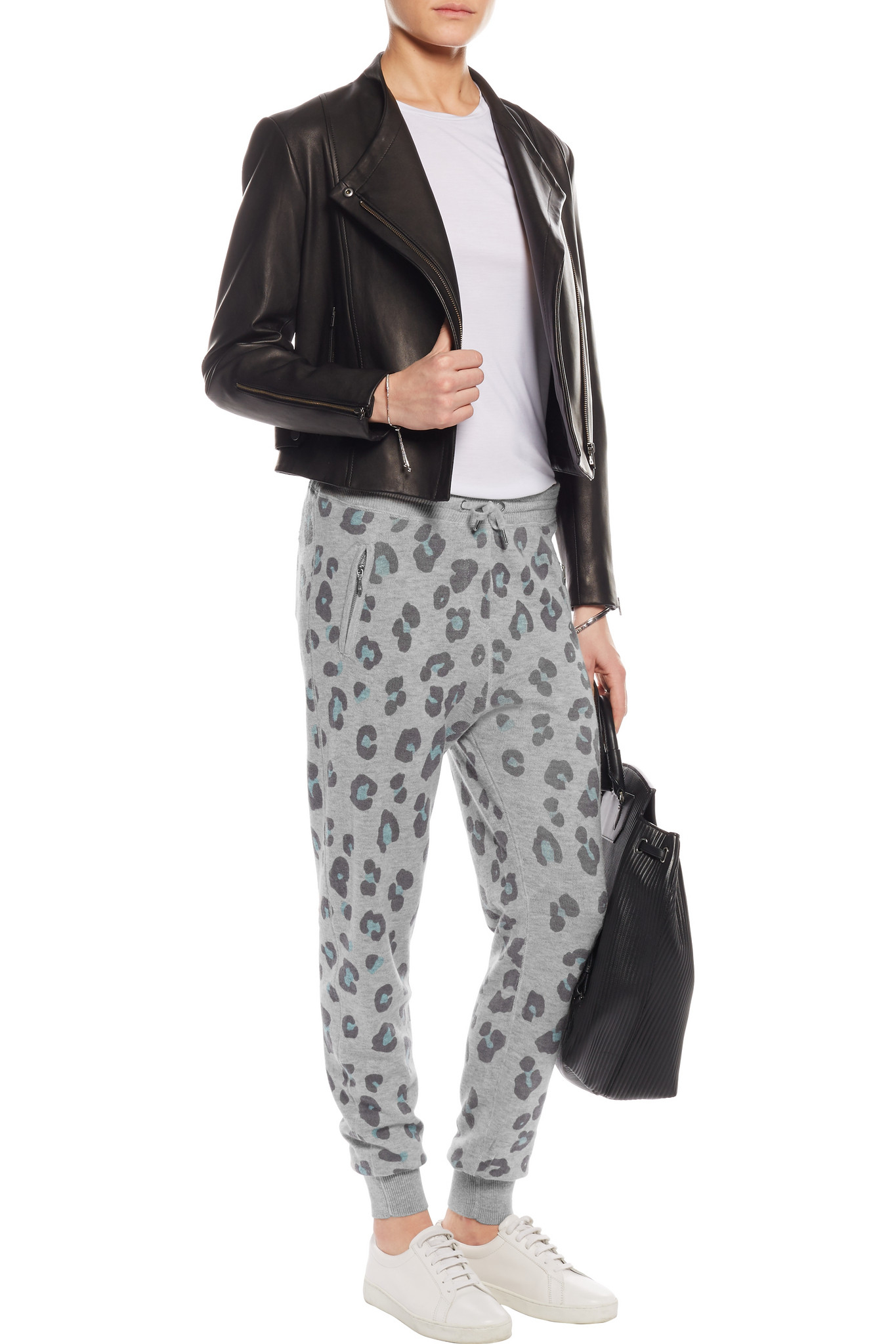 leopard print tracksuit bottoms