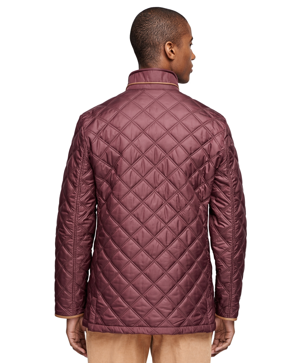 Lyst - Brooks Brothers Quilted Walking Coat in Purple