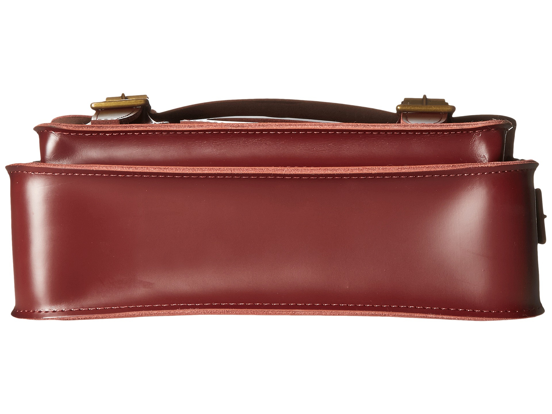 Dr. Martens 11 Leather Satchel in Red