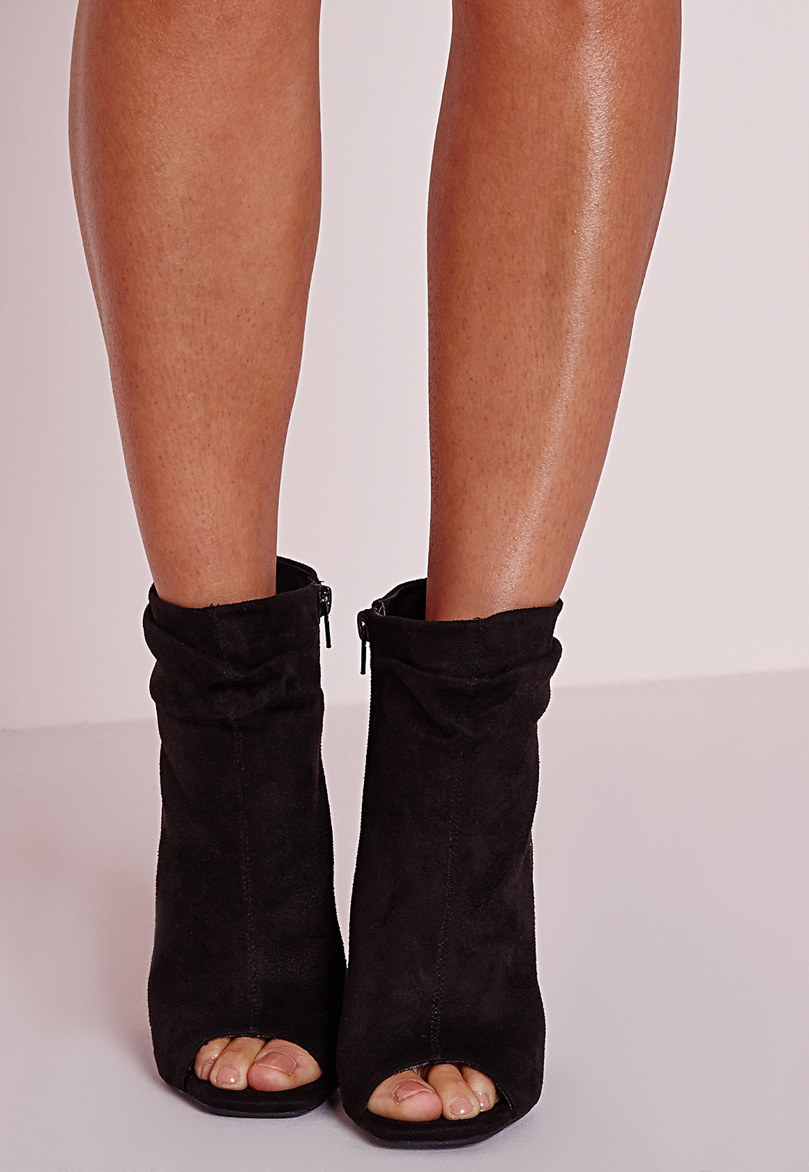 wide width low heel booties