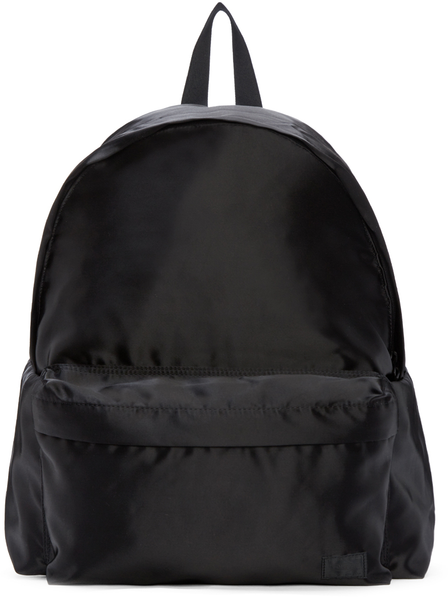 black satin backpack