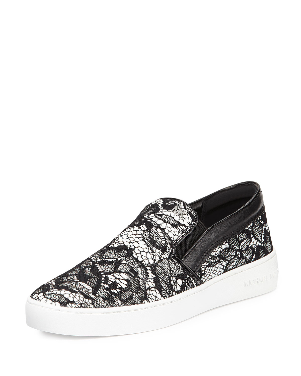 ladies black & white trainers