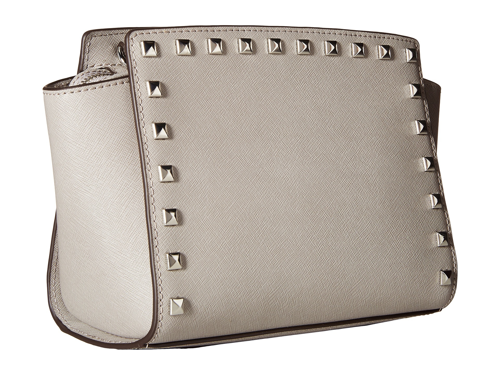 Lyst Michael Michael Kors Selma Stud Medium Messenger In lyst michael michael kors selma stud medium messenger in