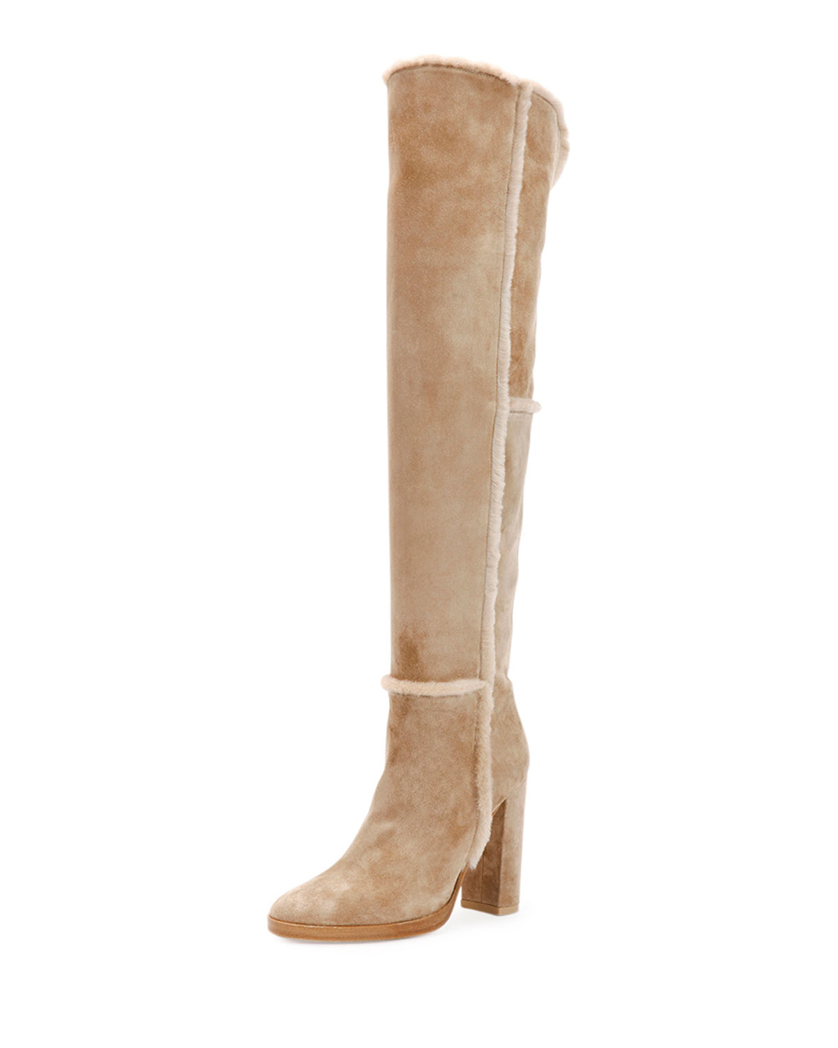 gianvito rossi over the knee suede boots