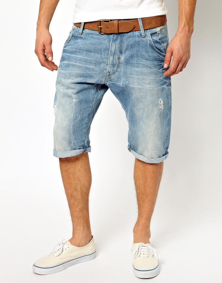 g star jean shorts