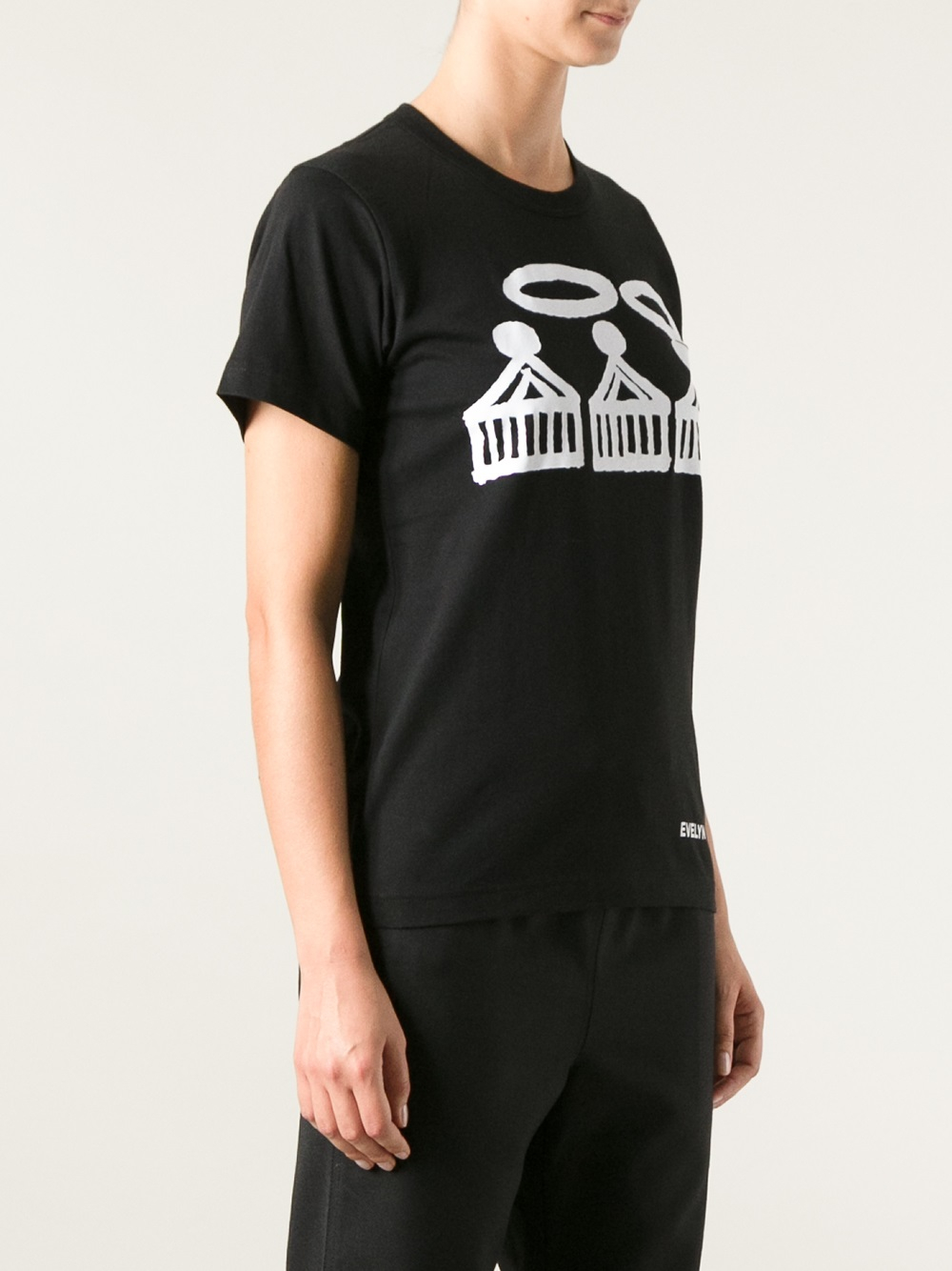 Comme des Garçons Evelyn Reyes Print T-shirt in Black - Lyst