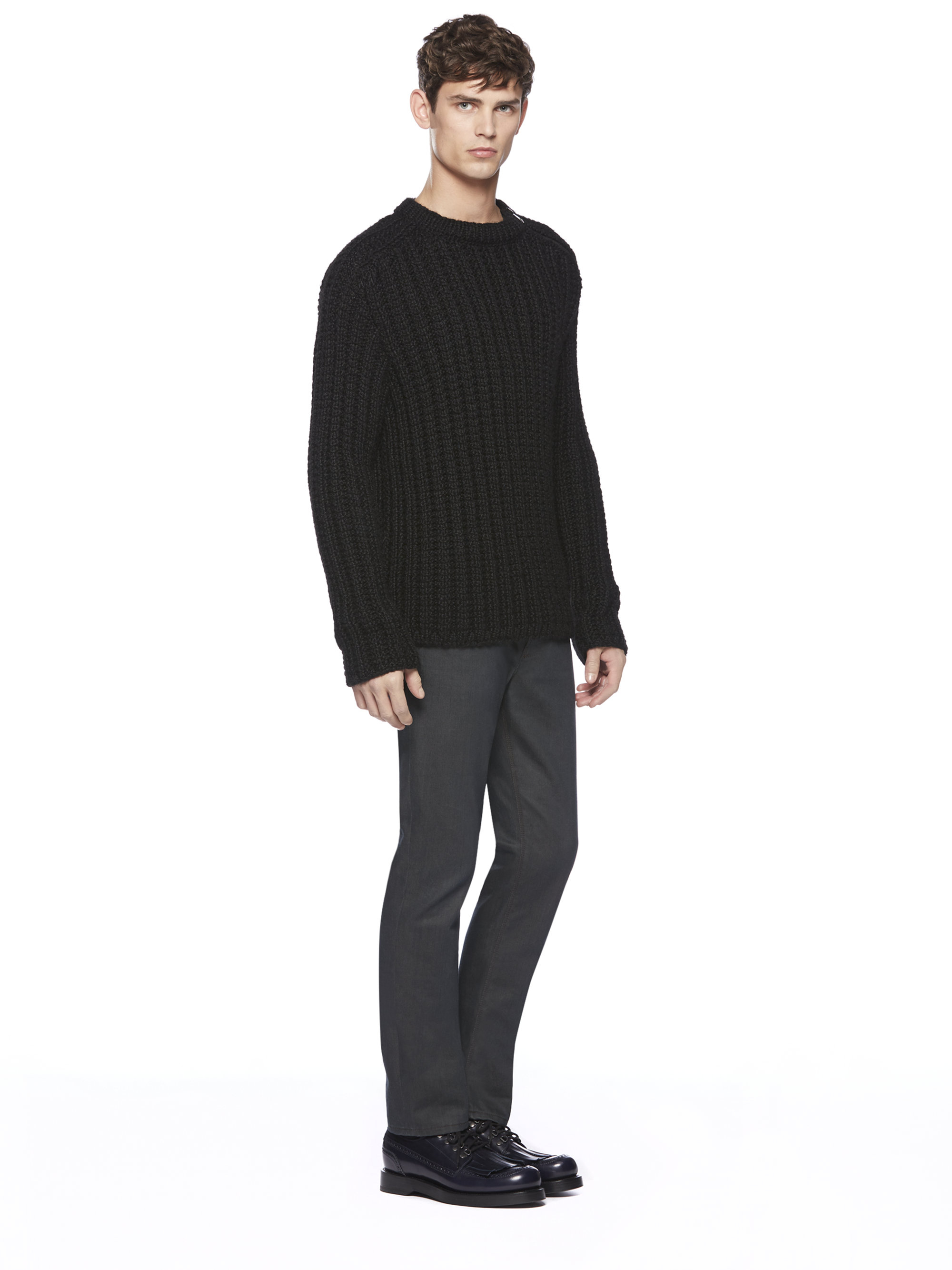 mens black mohair jumper