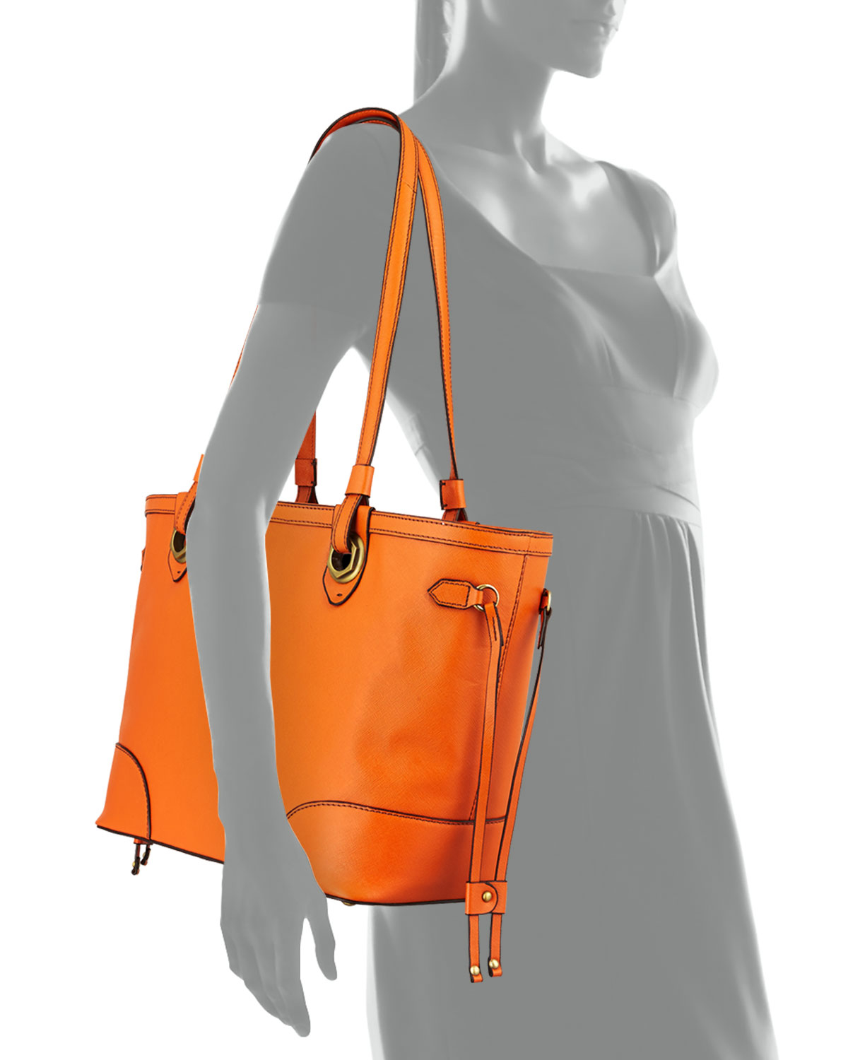 prada bag fake or real - Oryany Amber East-west Saffiano Leather Tote Bag in Orange ...