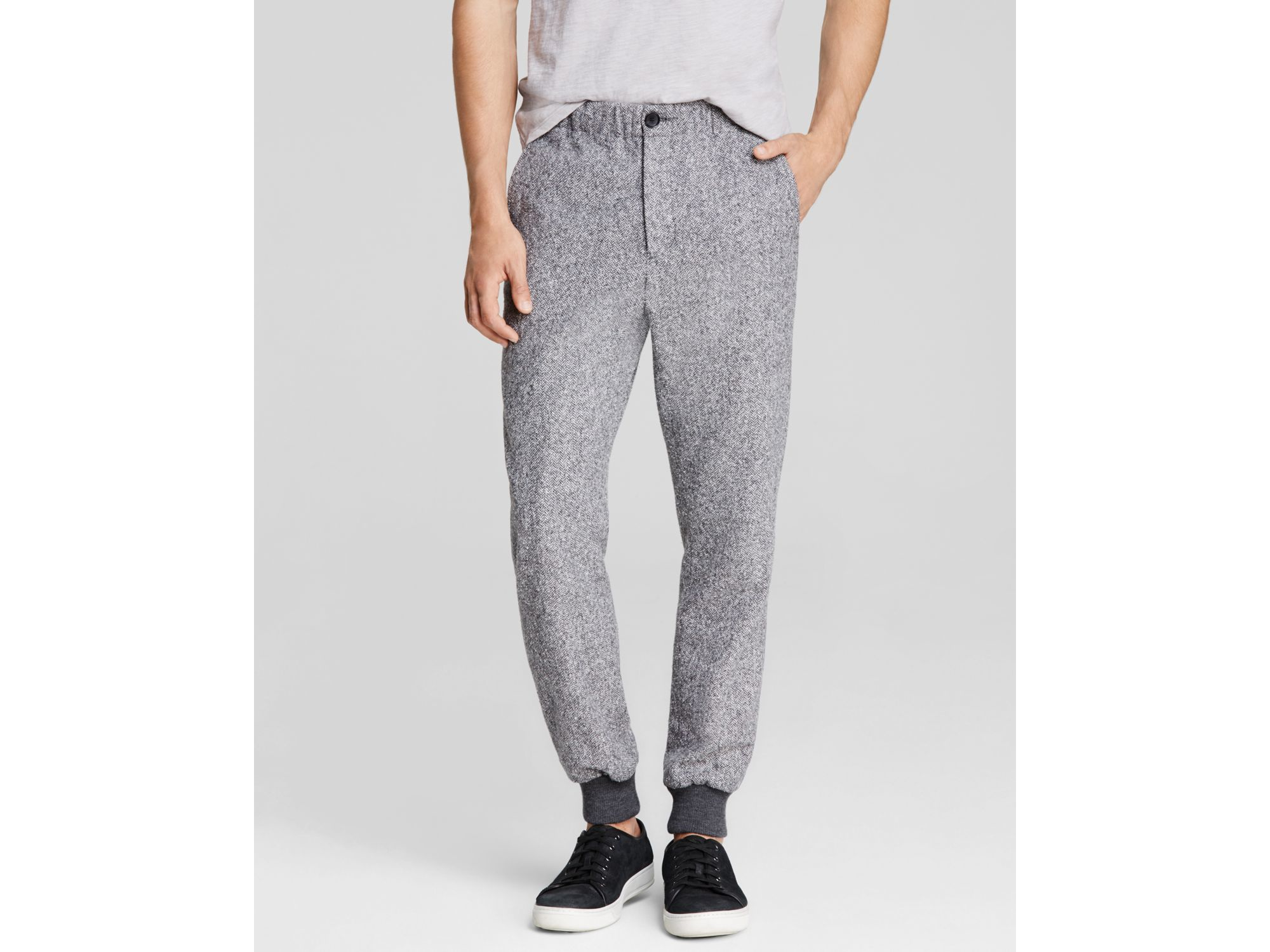 light gray jogger pants
