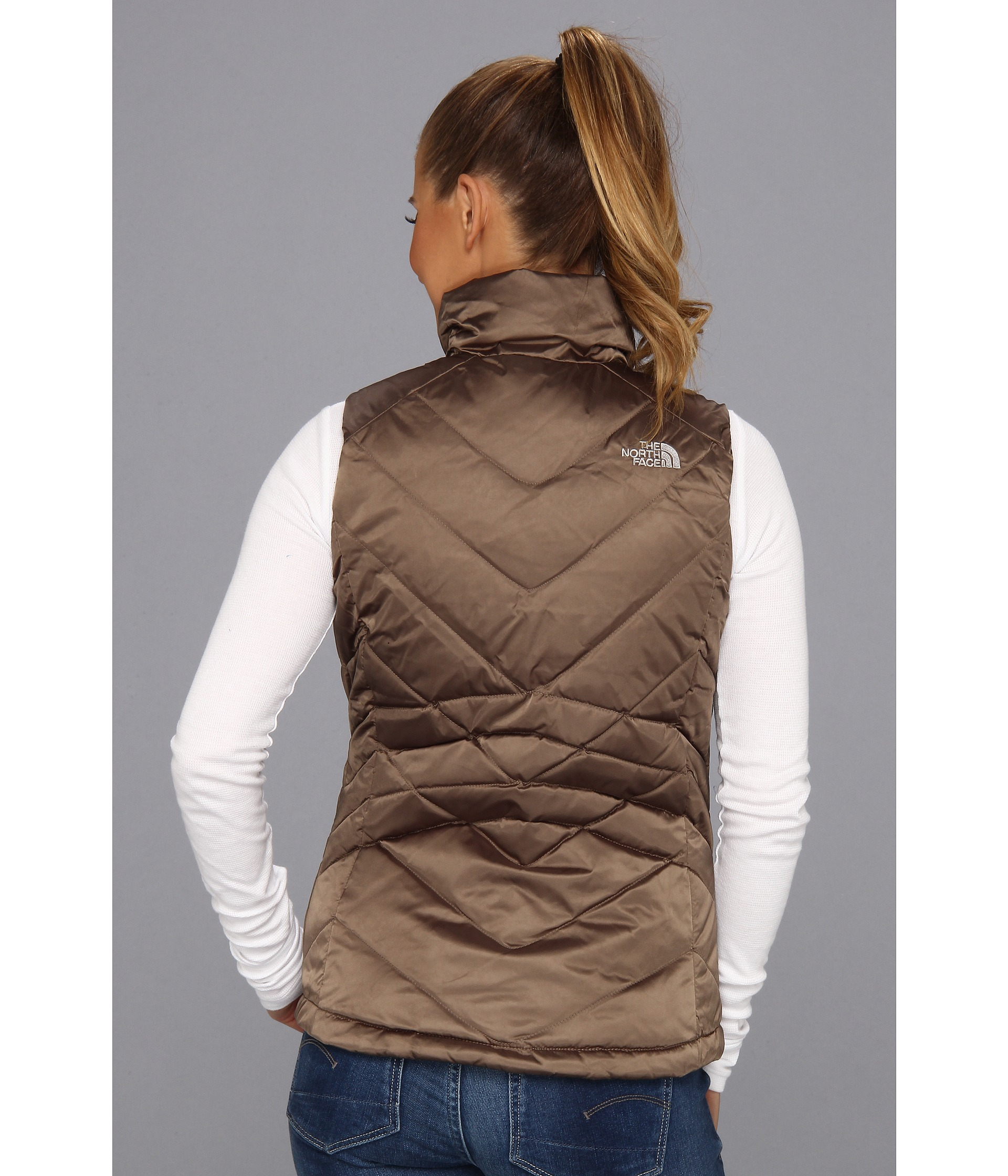 The North Face Aconcagua Vest in Brown Lyst