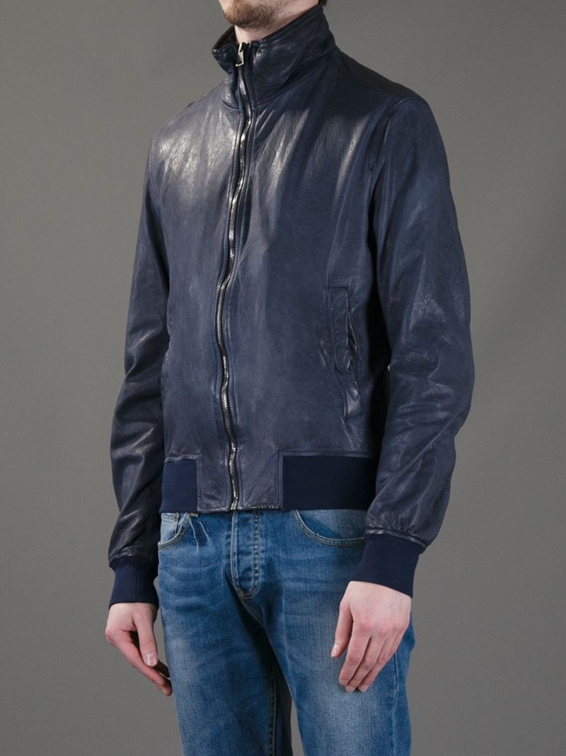 leather jacket dolce gabbana