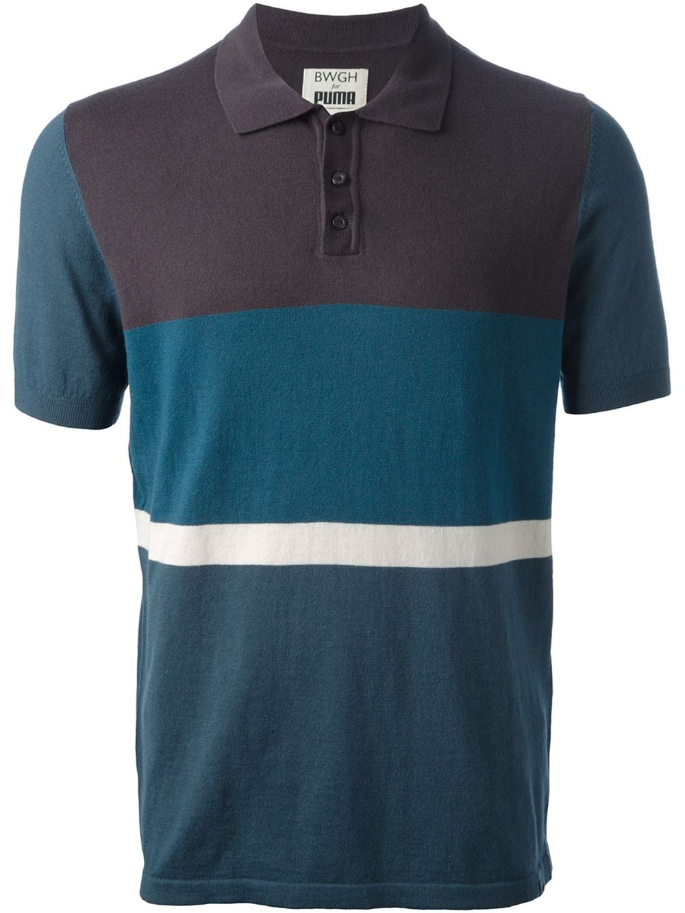 puma striped polo shirt