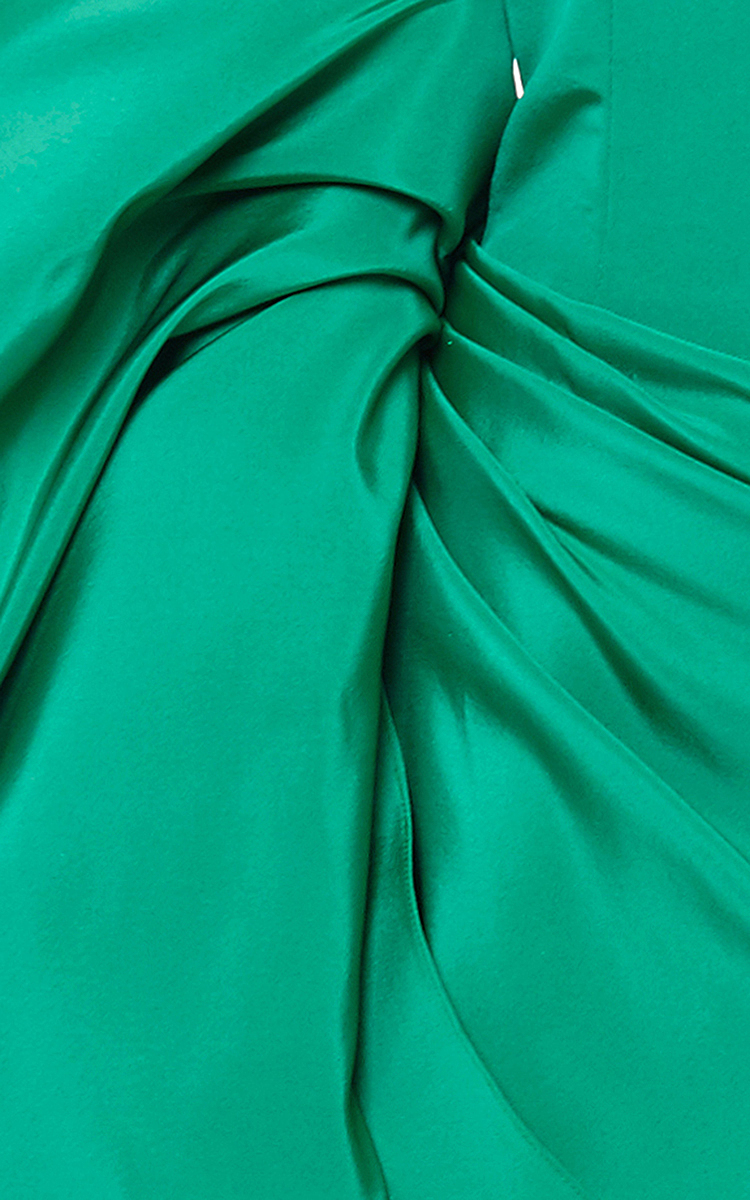 oscar de la renta green gown