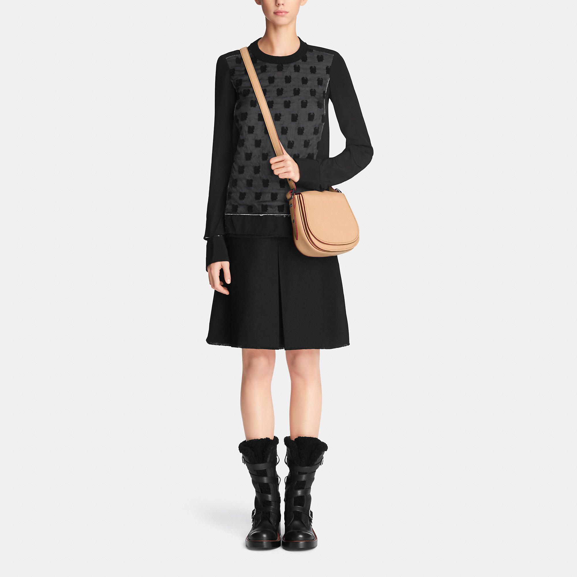 coach glovetanned saddle bag