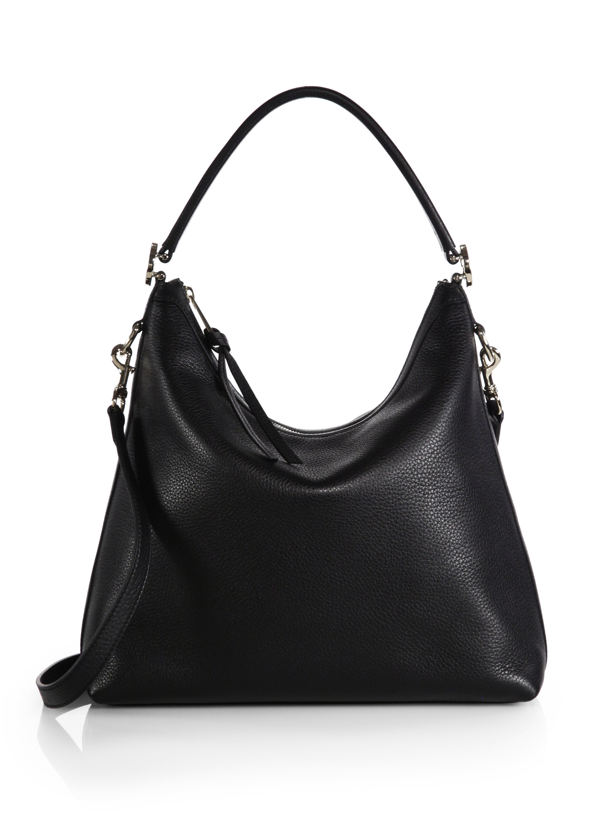 Gucci Miss Gg Leather Hobo Bag in Black | Lyst