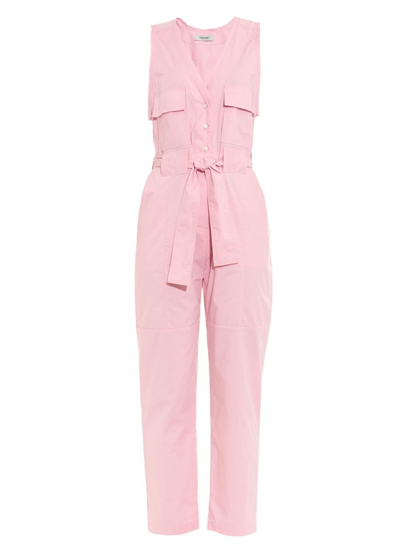 pink cotton jumpsuit