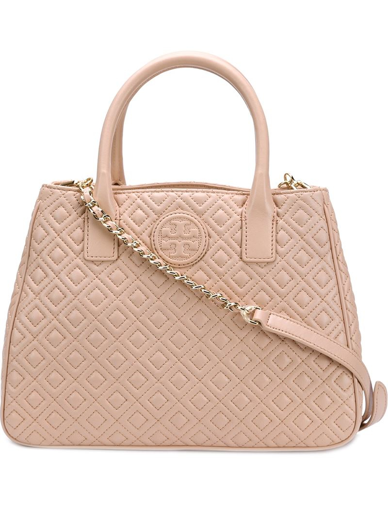 Tory Burch Quilted Tote Bag in Pink Lyst