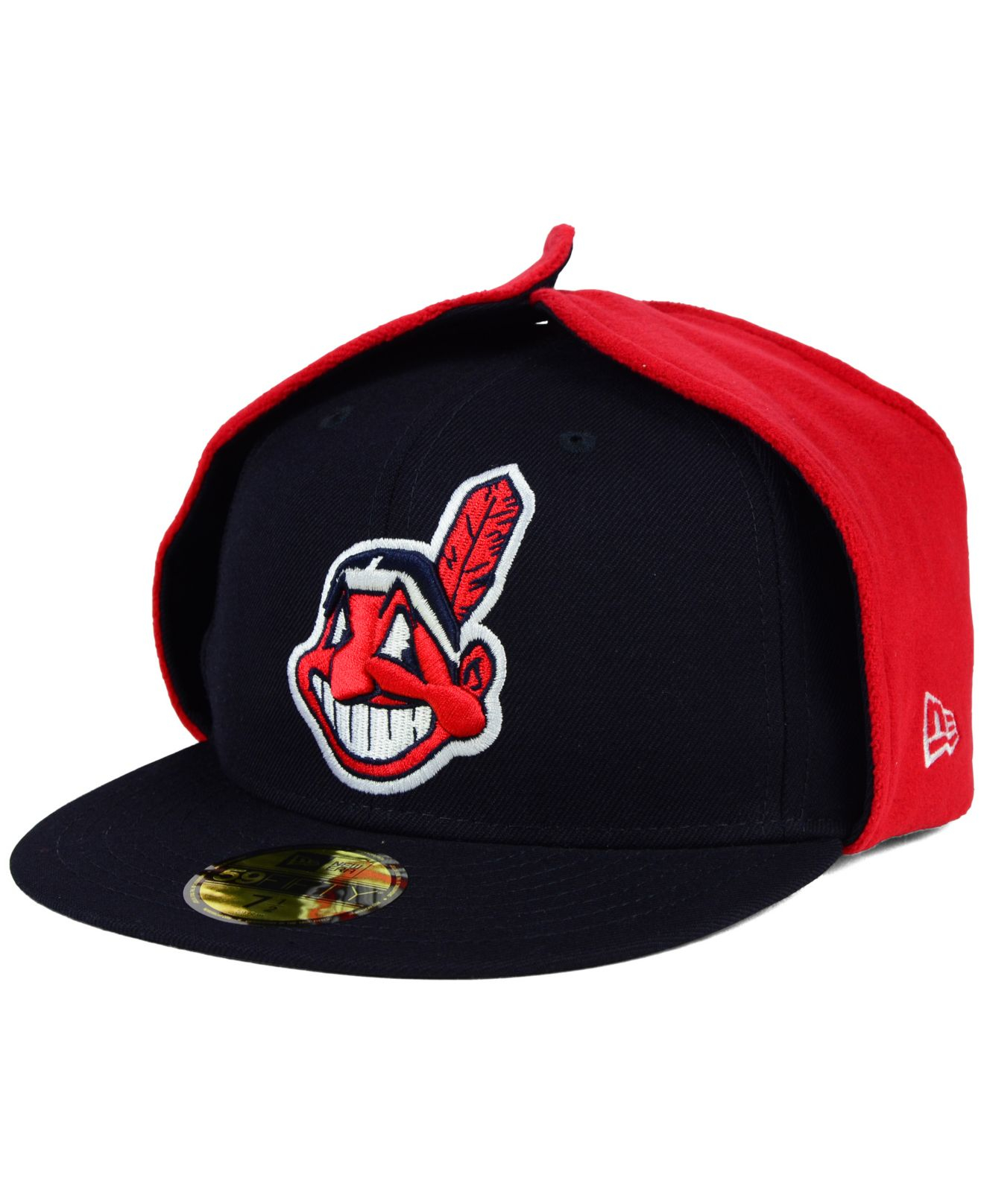 KTZ Cleveland Indians Dog Ear 59fifty Cap in Blue for Men | Lyst