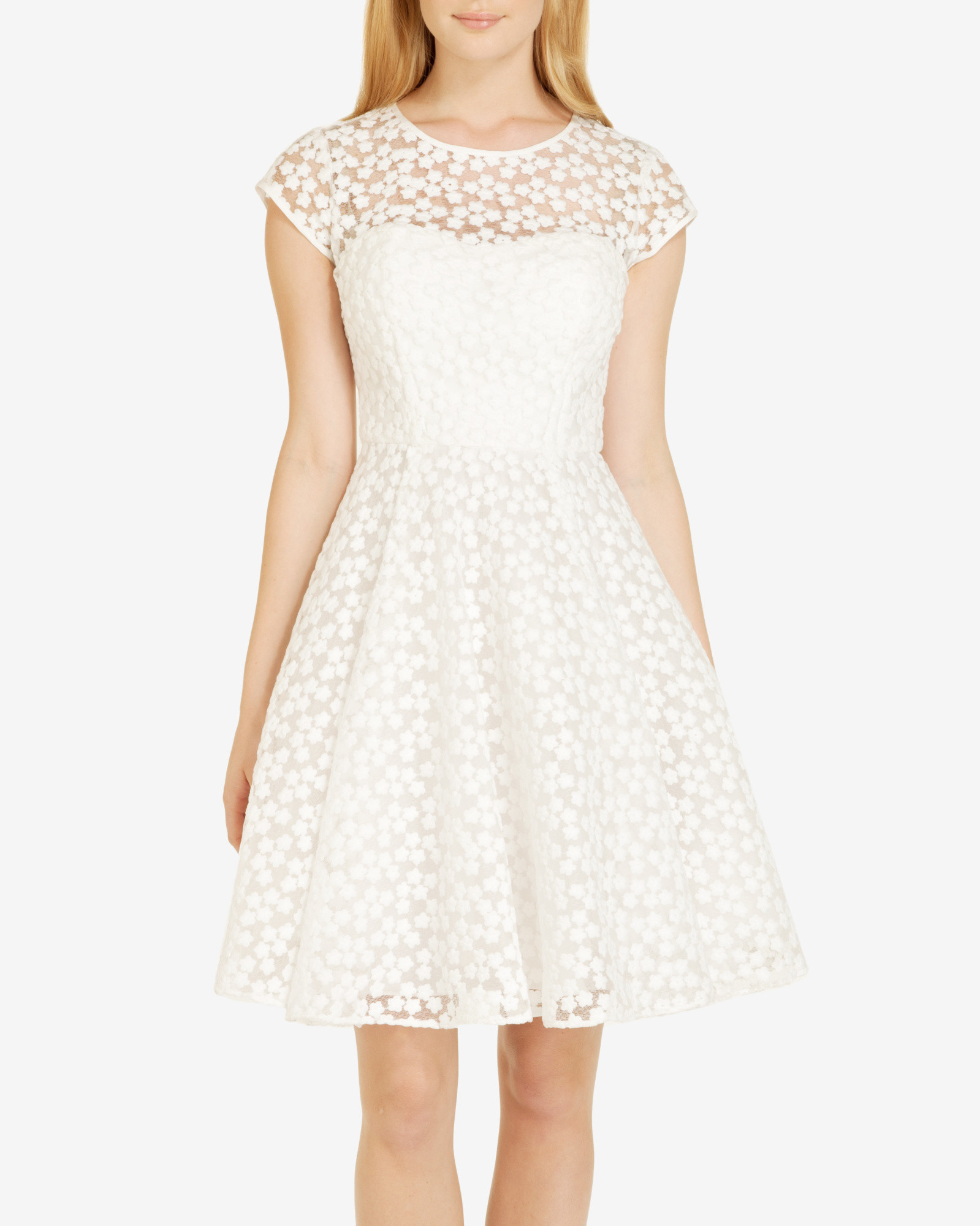 ted baker white flower dress