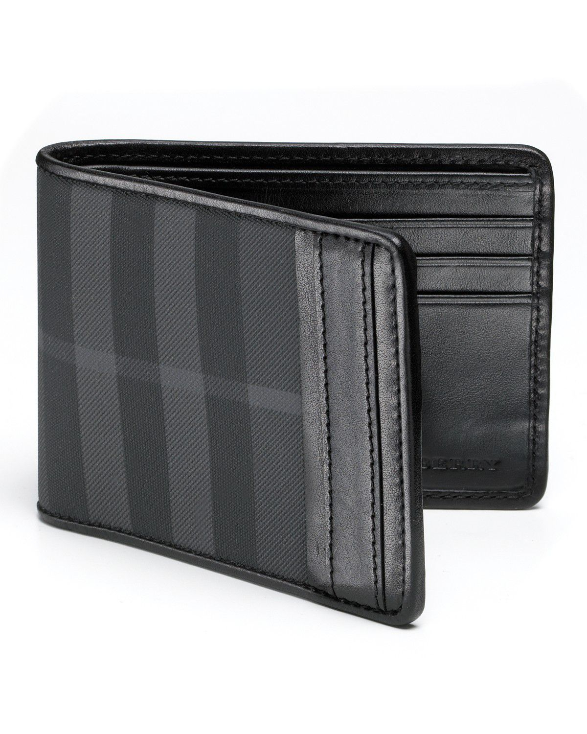 Burberry Brit Check Hipfold Wallet in Black for Men Lyst