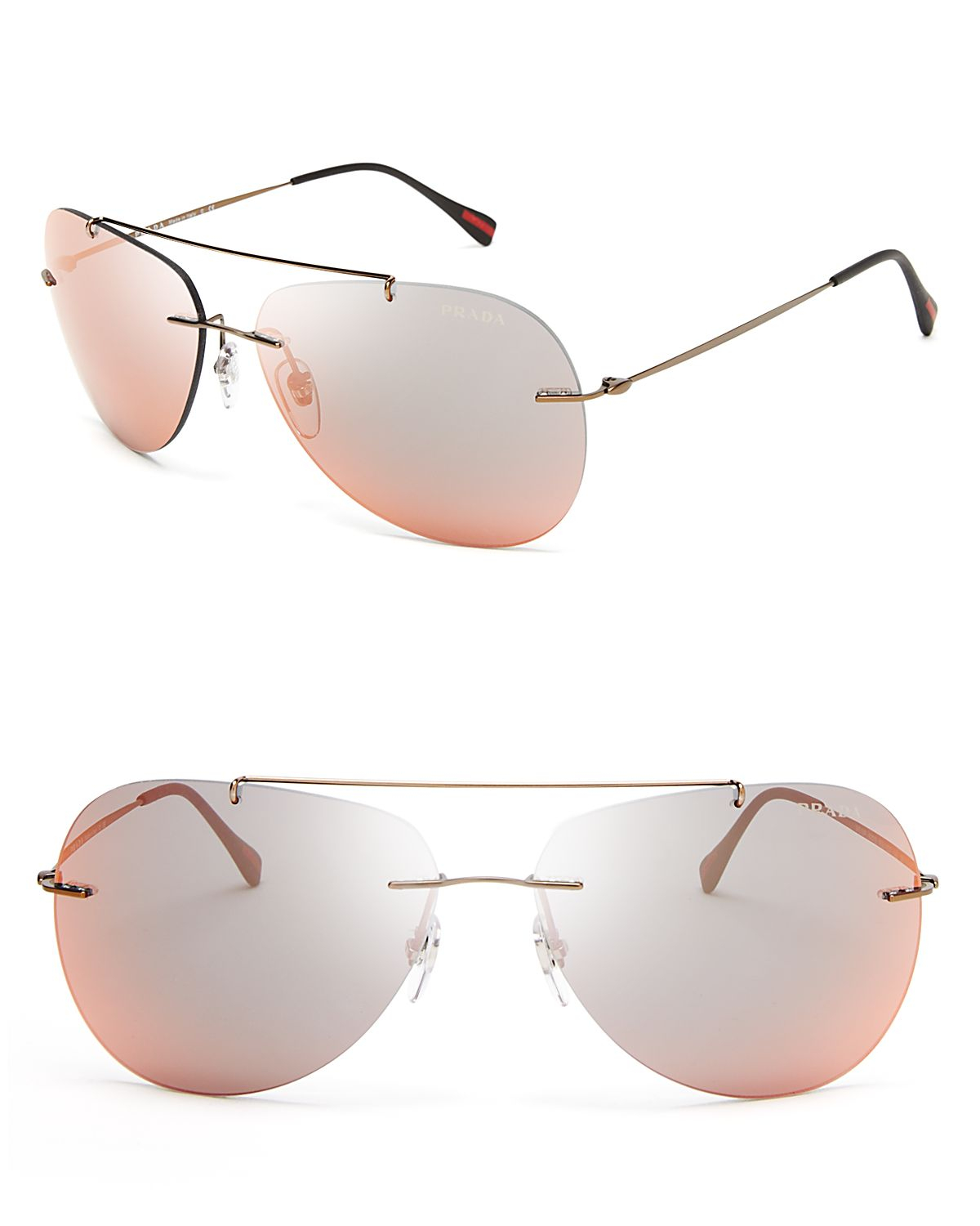 prada mirrored sunglasses